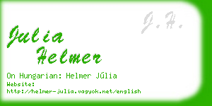julia helmer business card